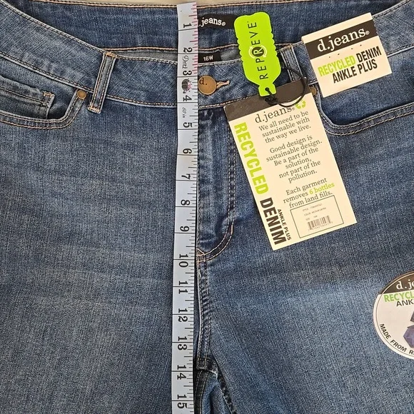 d. jeans Ankle Length, Sz 16W NWT - Picture 5 of 7